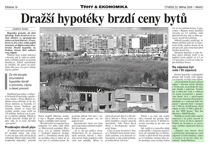 Na nájemní byt volá v Praze i 30 zájemců